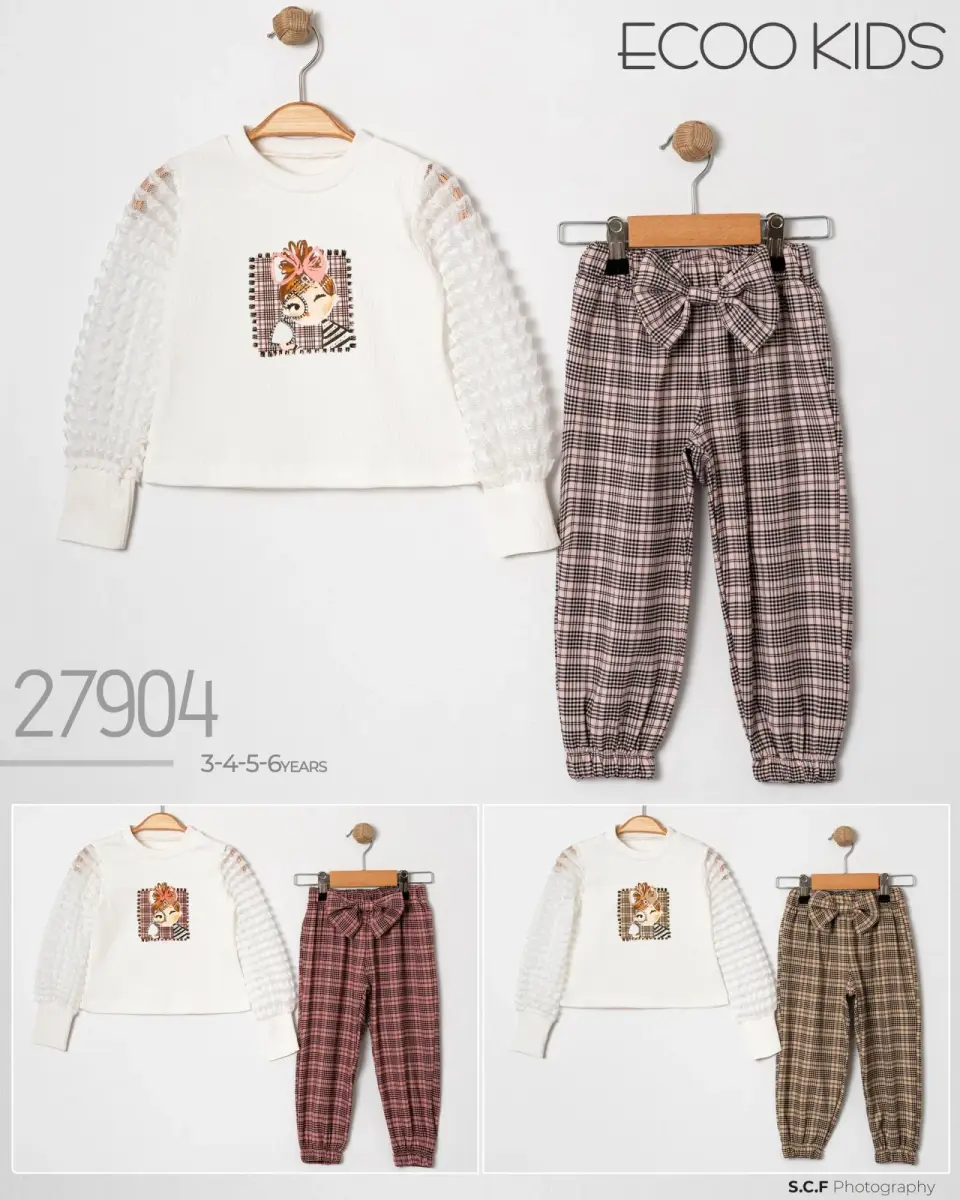 Çiçek Baskılı Sweatshirt Pantolon Takımı