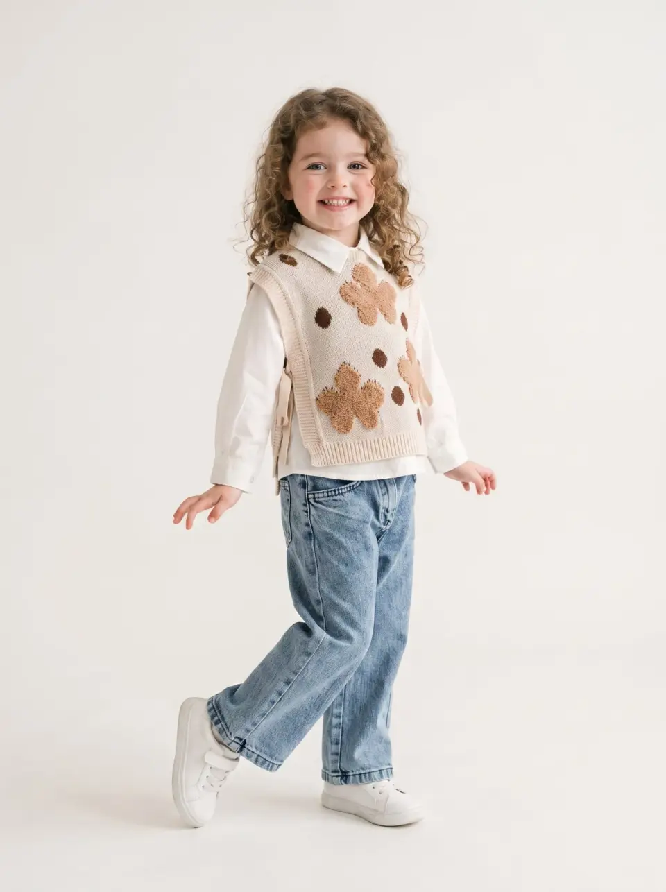 Polka Dot Vest Set