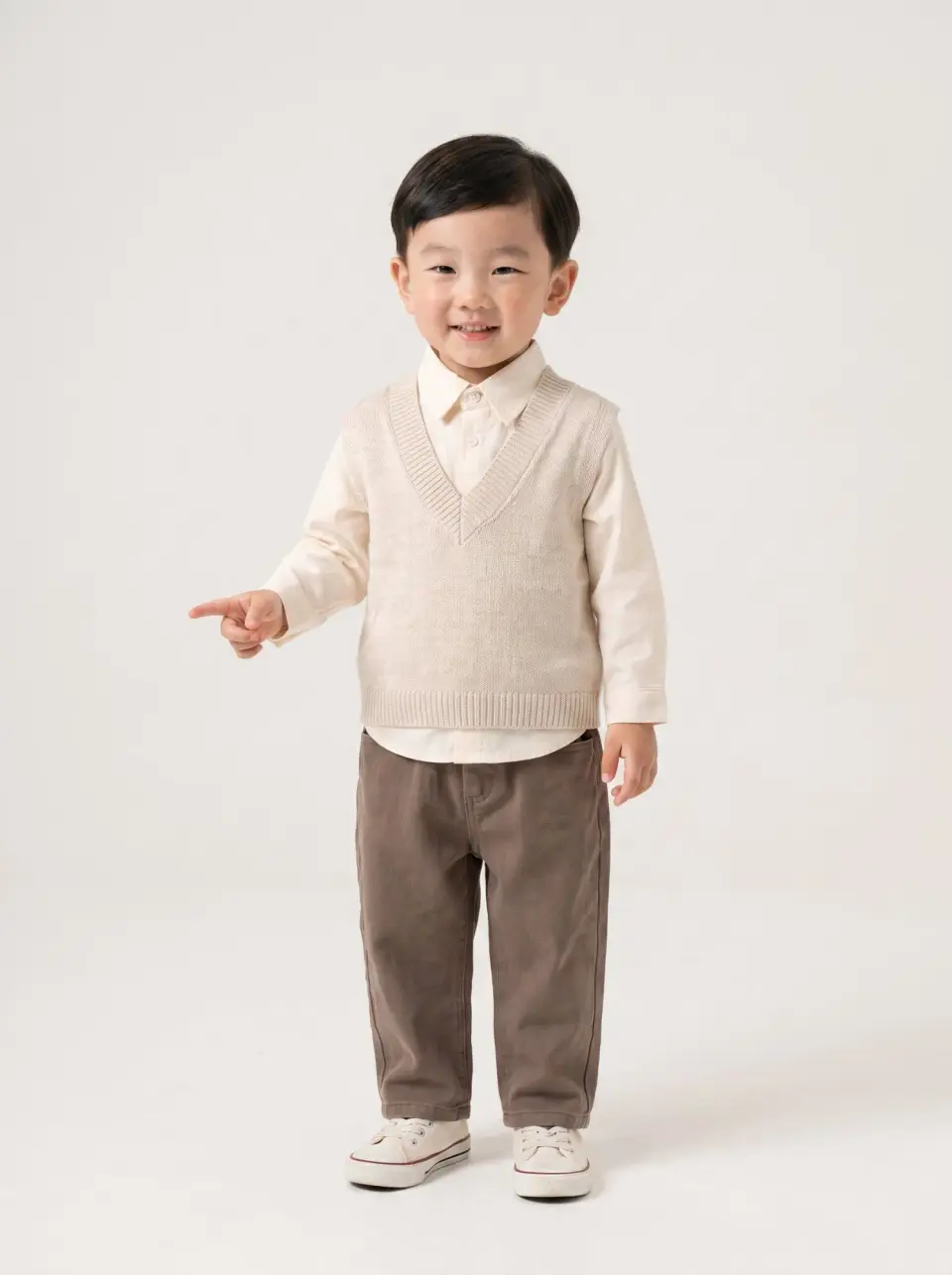 Sweater Shirt Pants Set