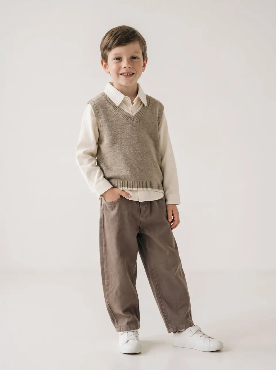 Sweater Shirt Pants Set