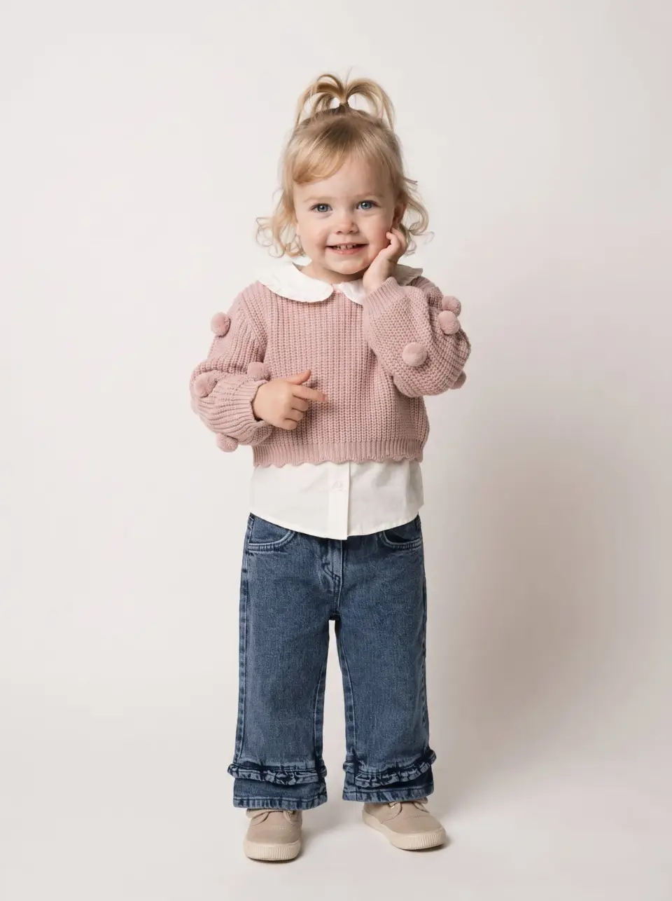 Pink Sweater Pants Set, photo 1