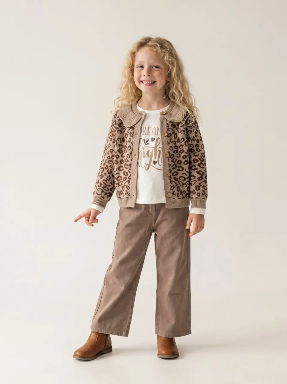 Leopard Patterned Cardigan Set, photo 1