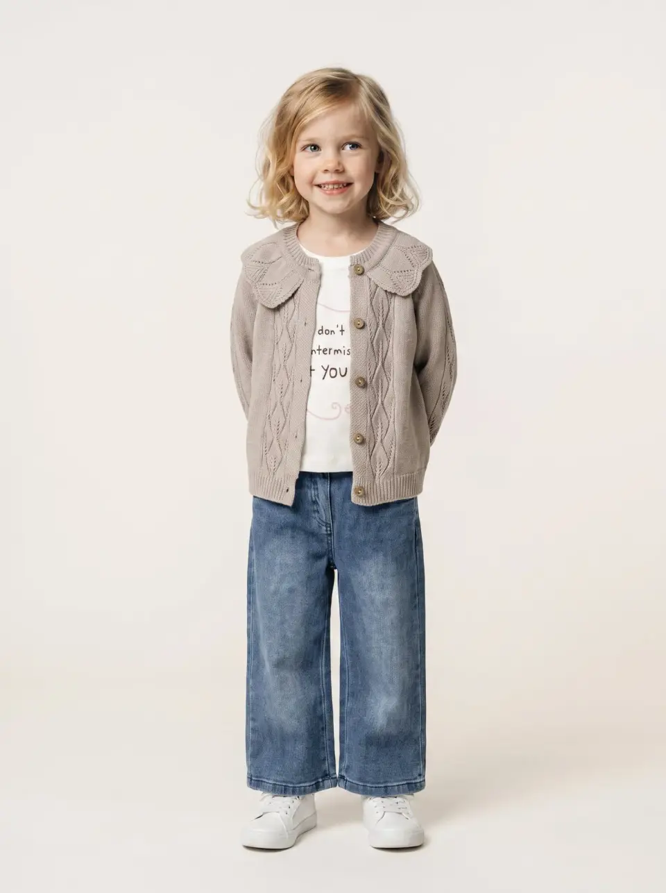Buttoned Cardigan Pants Set