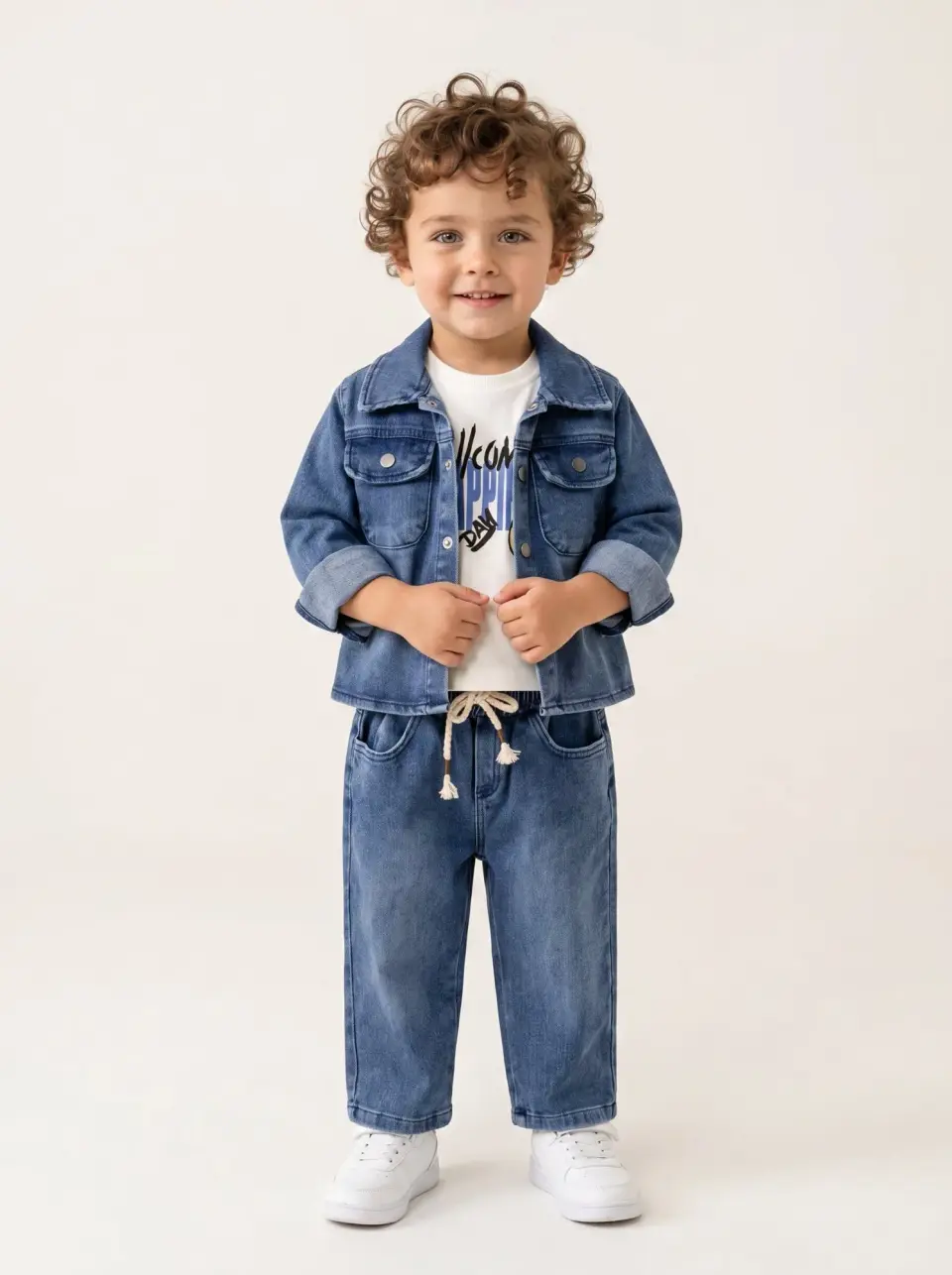 Denim Ceket Pantolon Takım